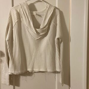 Free people light, cowl neck sweater